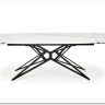 Стол обеденный Halmar ALFREDO 160 (белый мрамор/черный)} заказать в Курске по цене 59 488 руб. с доставкой в Курск