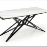 Стол обеденный Halmar ALFREDO 160 (белый мрамор/черный)} заказать в Курске по цене 59 488 руб. с доставкой в Курск