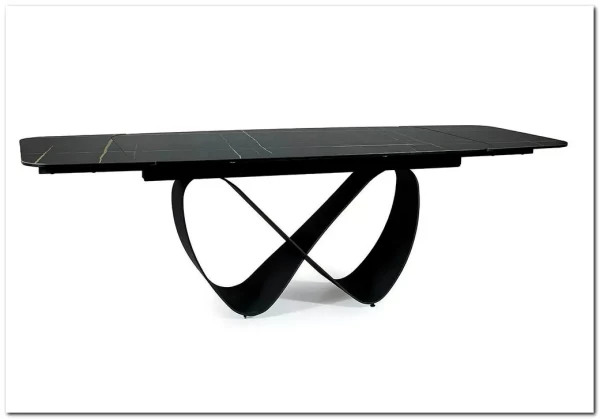 Стол обеденный Signal INFINITY Ceramic 160 раскладной (черный Azario black/черный мат)} заказать в Курске по цене 201 851 руб. с доставкой в Курск