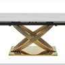 Стол обеденный Signal HERMES II 160 (эффект белого мрамора/золотой)} заказать в Курске по цене 129 737 руб. с доставкой в Курск