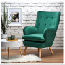 Кресло Halmar RAVEL (темно-зеленый/натуральный)} заказать в Курске по цене 31 566 руб. с доставкой в Курск
