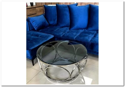 Стол журнальный Halmar VENUS дымчатый