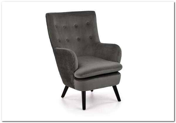 Кресло Halmar RAVEL (серый/черный)} заказать в Курске по цене 31 566 руб. с доставкой в Курск