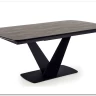 Стол обеденный Halmar VINSTON раскладной темно-серый/черный} заказать в Курске по цене 108 669 руб. с доставкой в Курск