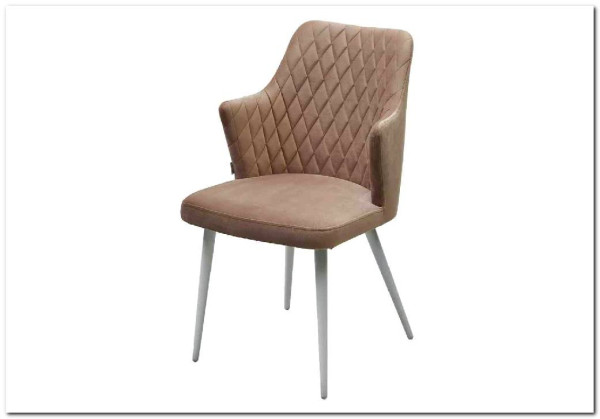 Стул HERMAN БЕЖЕВЫЙ 5, велюр / белый каркас} заказать в Курске по цене 8 150 руб. с доставкой в Курск