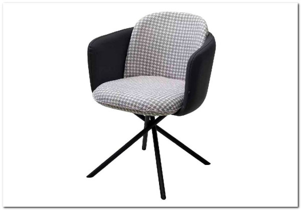 Стул ЛИЛУ ДАНС 180 град. поворотный, УЮТ ГРЕЙ КЛЫК / ORAKUL 998 Темно-серый / Черный каркас} заказать в Курске по цене 16 800 руб. с доставкой в Курск