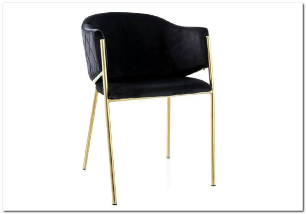 Стул кухонный Signal BONO Velvet Bluvel 19 (черный/золотой)} заказать в Курске по цене 16 001 руб. с доставкой в Курск