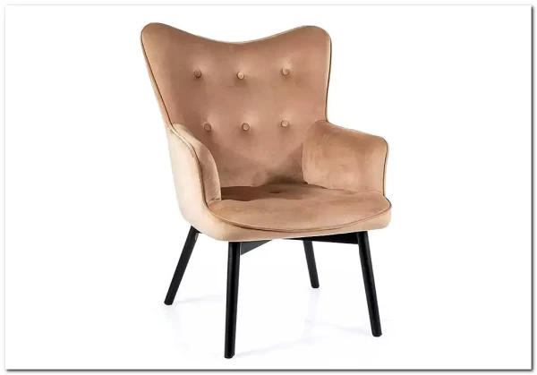 Кресло Signal CARMEN VELVET (бежевый)} заказать в Курске по цене 23 645 руб. с доставкой в Курск