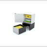 Шкафчик кубик с основанием 53x53 с ящиком Young Users by VOX белый/чёрный купить по цене 44 444 руб. в магазине Другая Мебель в Курске