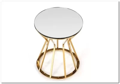 Стол журнальный Halmar AFINA S (зеркало/золотой)