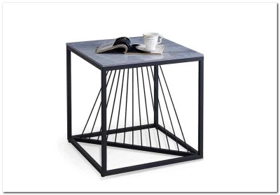 Стол журнальный Halmar INFINITY 2 KWADRAT (серый мрамор/черный)