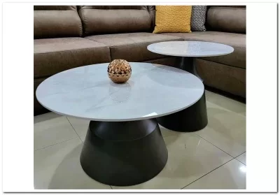 Комплект Signal ITAKA, 2 стола журнальных (белый/серый)